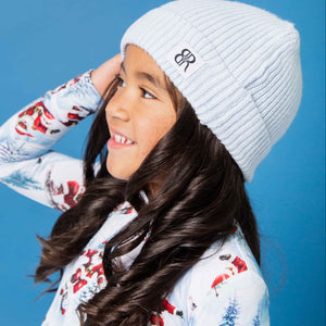 Baby Kids Bamboo Pajamas — Sleigh the Slopes Kid's Beanie — Image 1