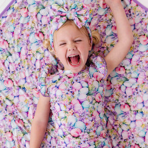 Baby Kids Bamboo Pajamas — So Eggstra Bum Bum Blanket — Image 1