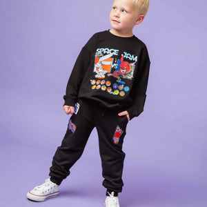 Baby Kids Bamboo Pajamas — Space Jam™ Game Time Relaxed Fit Jogger Set — Image 1