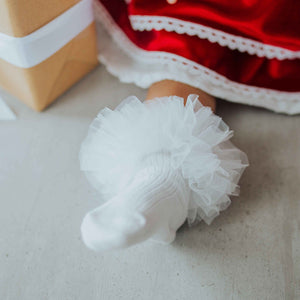 Baby Kids Bamboo Pajamas — Stardust Bamboo Tulle Socks — Image 1