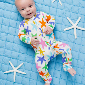 Baby Kids Bamboo Pajamas — Star of the Shore Convertible Romper — Image 1