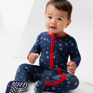 Baby Kids Bamboo Pajamas — Star of the Show Convertible Romper — Image 1