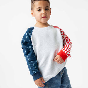 Baby Kids Bamboo Pajamas — Star of the Show Crew Neck Sweatshirt — Image 1
