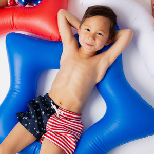Baby Kids Bamboo Pajamas — Star of the Show Swim Shorts — Image 1