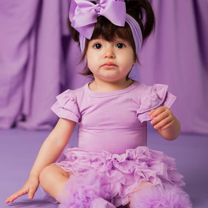 Baby Kids Bamboo Pajamas — Sugarplum Cap Sleeve Top — Image 1