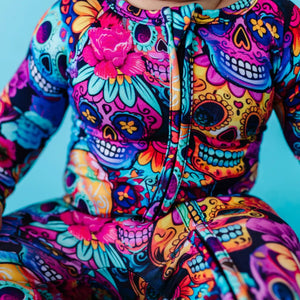 Baby Kids Bamboo Pajamas — Sweet But Deadly Convertible Romper — Image 1