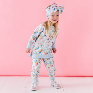 Baby Kids Bamboo Pajamas — Sweet Dreams Jogger Set — Image 1