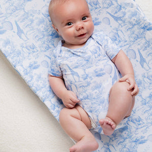 Baby Kids Bamboo Pajamas — Sweet Safari Bodysuit — Image 1