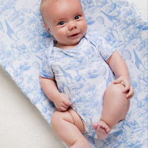 Baby Kids Bamboo Pajamas — Sweet Safari Bodysuit — Image 1