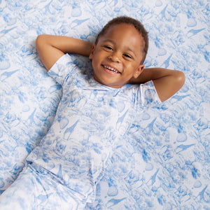 Baby Kids Bamboo Pajamas — Sweet Safari Bum Bum Blanket — Image 1