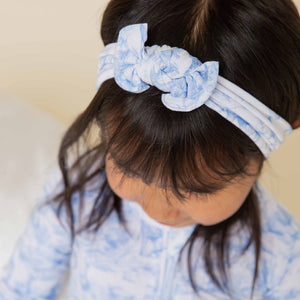 Baby Kids Bamboo Pajamas — Sweet Safari Headwrap — Image 1