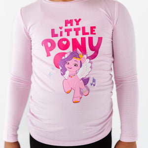Baby Kids Bamboo Pajamas — My Little Pony™: A New Generation Princess Pipp Shirt — Image 1