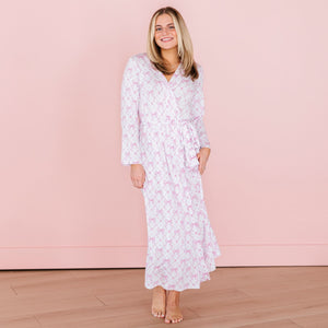 Baby Kids Bamboo Pajamas — Take A Bow Women's Robe — Image 1