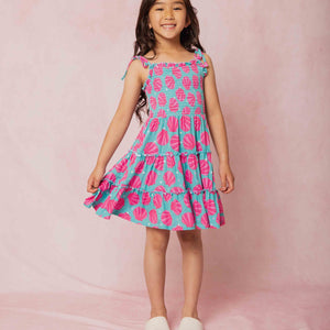 Baby Kids Bamboo Pajamas — Talk to the Shell Sleeveless Dress & Shorts Set — Image 1