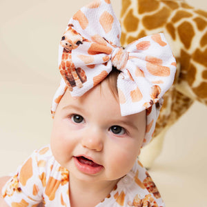 Baby Kids Bamboo Pajamas — Tall Order Biggie Bow — Image 1