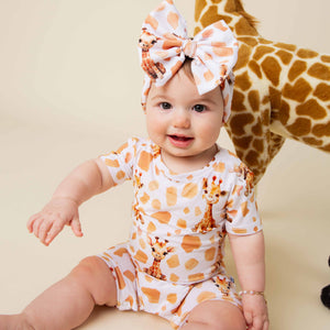 Baby Kids Bamboo Pajamas — Tall Order Shortie Romper — Image 1