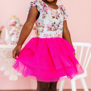 Baby Kids Bamboo Pajamas β Tea-rific Tulle Tutu Dress β Image 1