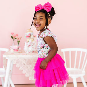 Baby Kids Bamboo Pajamas — Tea-rific Tulle Tutu Dress — Image 1