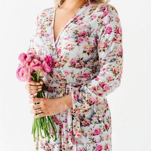 Baby Kids Bamboo Pajamas — Tea-rific Women's Robe — Image 1