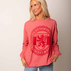 Baby Kids Bamboo Pajamas — Harry Potter™ Team Gryffindor Adult Unisex Crewneck Sweatshirt — Image 1