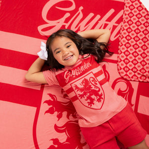 Baby Kids Bamboo Pajamas — Harry Potter™ Team Gryffindor Bum Bum Blanket — Image 1