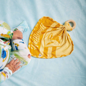 Baby Kids Bamboo Pajamas — Harry Potter™ Team Hufflepuff Lovey — Image 1