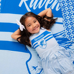 Baby Kids Bamboo Pajamas — Harry Potter™ Team Ravenclaw Bum Bum Blanket — Image 1