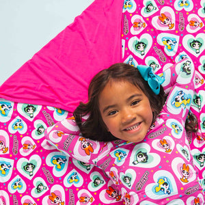 Baby Kids Bamboo Pajamas — The Powerpuff Girls™ Bum Bum Blanket — Image 1