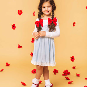 Baby Kids Bamboo Pajamas — The Wizard of Oz™ Dorothy Girls Dress — Image 1