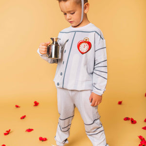 Baby Kids Bamboo Pajamas — The Wizard of Oz™ Tin Man Jogger Set — Image 1