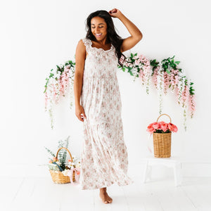 Baby Kids Bamboo Pajamas — Timeless Trellis Women's Dress — Image 1