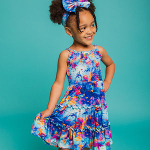 Baby Kids Bamboo Pajamas — Current Crew Sleeveless Dress & Shorts Set — Image 1