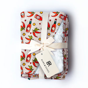 Baby Kids Bamboo Pajamas — Too Hot to Handle Bum Bum Blanket - Plush — Image 1