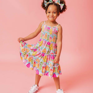 Baby Kids Bamboo Pajamas — Treat Yo'Self Sleeveless Dress & Shorts Set — Image 1