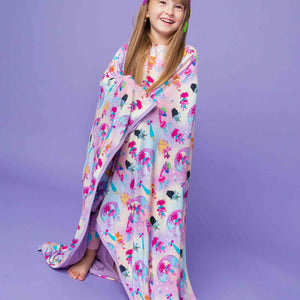 Baby Kids Bamboo Pajamas — DreamWorks Trolls™ Bum Bum Blanket — Image 1
