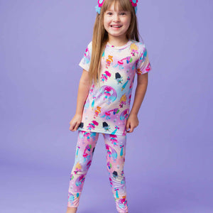 Baby Kids Bamboo Pajamas — DreamWorks Trolls™ Short Sleeve Pajama Set — Image 1