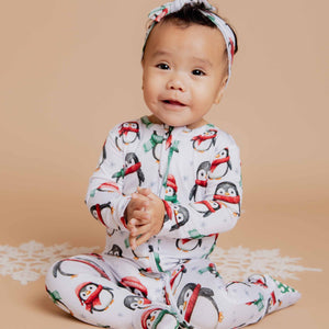 Baby Kids Bamboo Pajamas — Waddle It Be Footie — Image 1