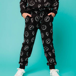 Baby Kids Bamboo Pajamas — Watts Up! Relaxed Fit Sweatpants — Image 1