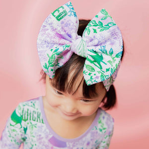 Baby Kids Bamboo Pajamas — Wicked Biggie Bow — Image 1