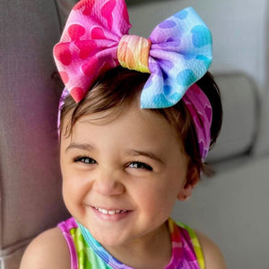 Baby Kids Bamboo Pajamas ā Wild Child Biggie Bow ā Image 1