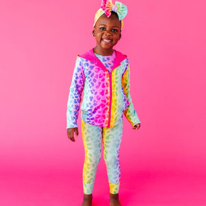 Baby Kids Bamboo Pajamas — Wild Child Convertible Jacket — Image 1