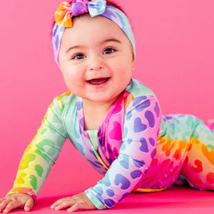 Baby Kids Bamboo Pajamas — Wild Child Footie — Image 1