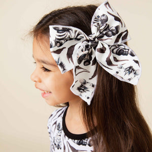 Baby Kids Bamboo Pajamas — Wild Stripes Woven Alligator Clip — Image 1