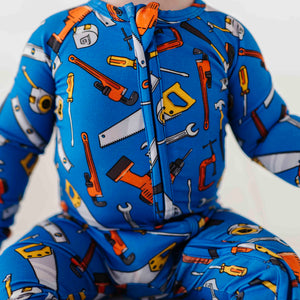 Baby Kids Bamboo Pajamas — Wrench & Repeat Convertible Romper — Image 1