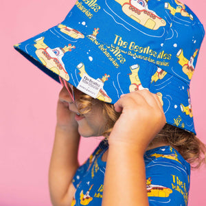 Baby Kids Bamboo Pajamas — Yellow Submarine™ Bucket Hat — Image 1
