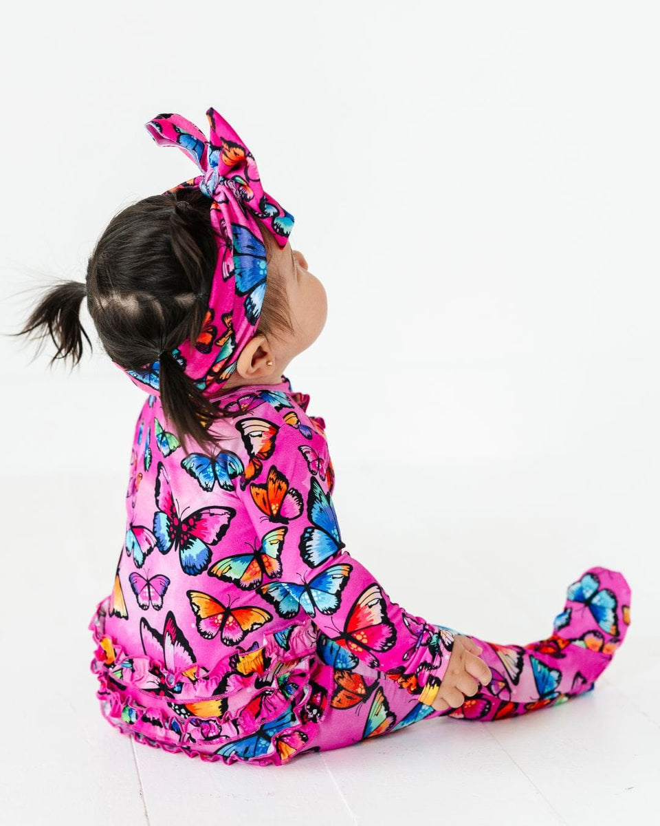 Baby Girl Tail of Magic Footie With Ruffle main image 0