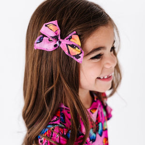 Baby Kids Bamboo Pajamas — You Give Me Butterflies Woven Piggy Clip — Image 1