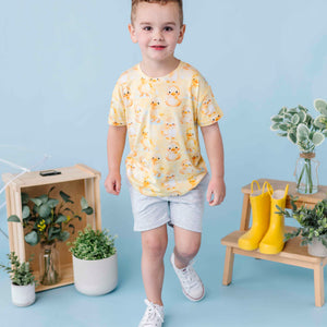Baby Kids Bamboo Pajamas — You Quack Me Up T-Shirt & Shorts Set — Image 1