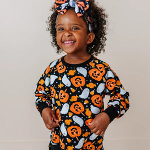 Baby Kids Bamboo Pajamas ā You've Been Ghosted Sweatshirt ā Image 1