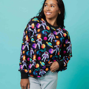 Baby Kids Bamboo Pajamas — Zero Gravity Adult Unisex Crew Neck Sweatshirt — Image 1